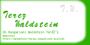 terez waldstein business card